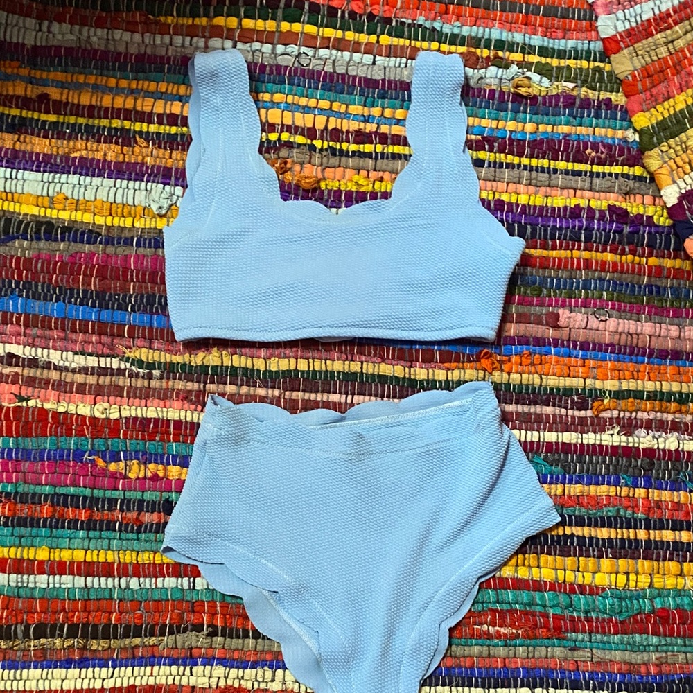 Light Blue Women's Intimate Set